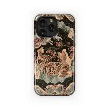 Tiger Moon Blossoms
 Phone Case iPhone Samsung Cover Pixel 5557 - Image 1
