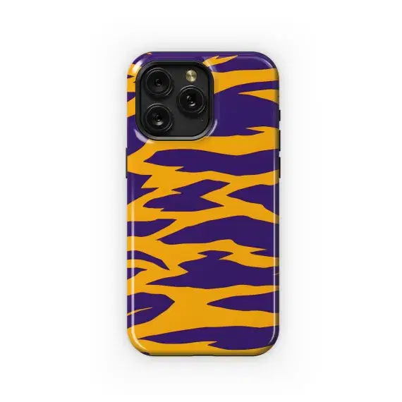 Tiger Zebra Fur Print Abstract Phone Case iPhone Samsung Cover Pixel 3253 - Image 1