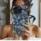 Toile de Jouy Navy Blue Phone Case iPhone Samsung Cover Pixel 4999 - Image 2