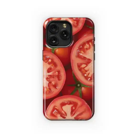 Tomato with Slices Phone Case iPhone Samsung Cover Pixel 3677 - Image 1