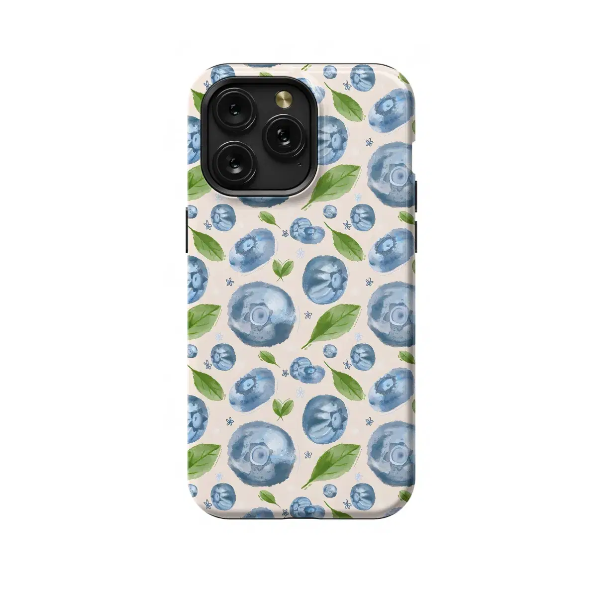 Topical Fruit Blueberry Seamless  Phone Case iPhone Samsung Pixel & More 386 - Image 1