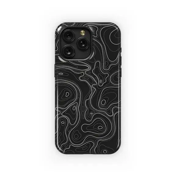 Topographic Lines Art
 Phone Case iPhone Samsung Cover Pixel 5666 - Image 1