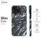Topographic Map Marble Black and Phone Case iPhone Samsung Pixel & More - Image 5
