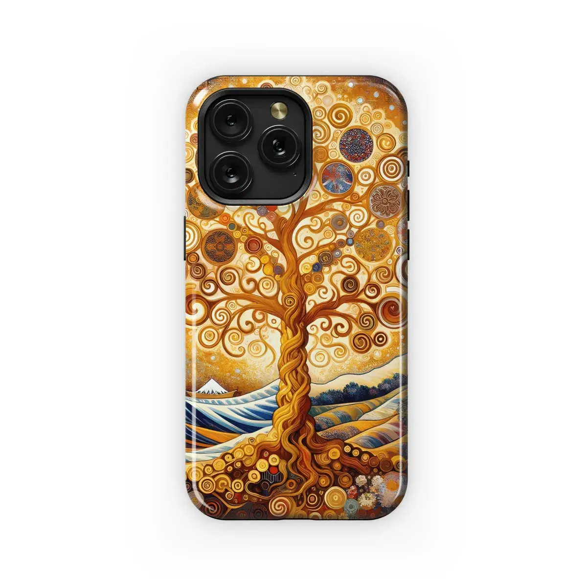 Tree of Life in Opulent Klimt-Van Gogh Style Phone Case iPhone Samsung Cover Pixel 3391 - Image 1