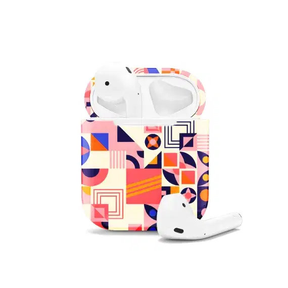 Trendy Cute Geometric Mosaic AirPods Case AirPods Pro AirPods Pro 2 AirPods 3 AirPods 2 Glossy 1087 - Image 1