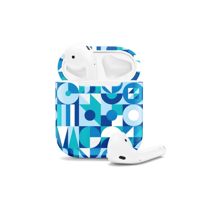 Trendy Cute Geometric Mosaic AirPods Case AirPods Pro AirPods Pro 2 AirPods 3 AirPods 2 Glossy 1602
