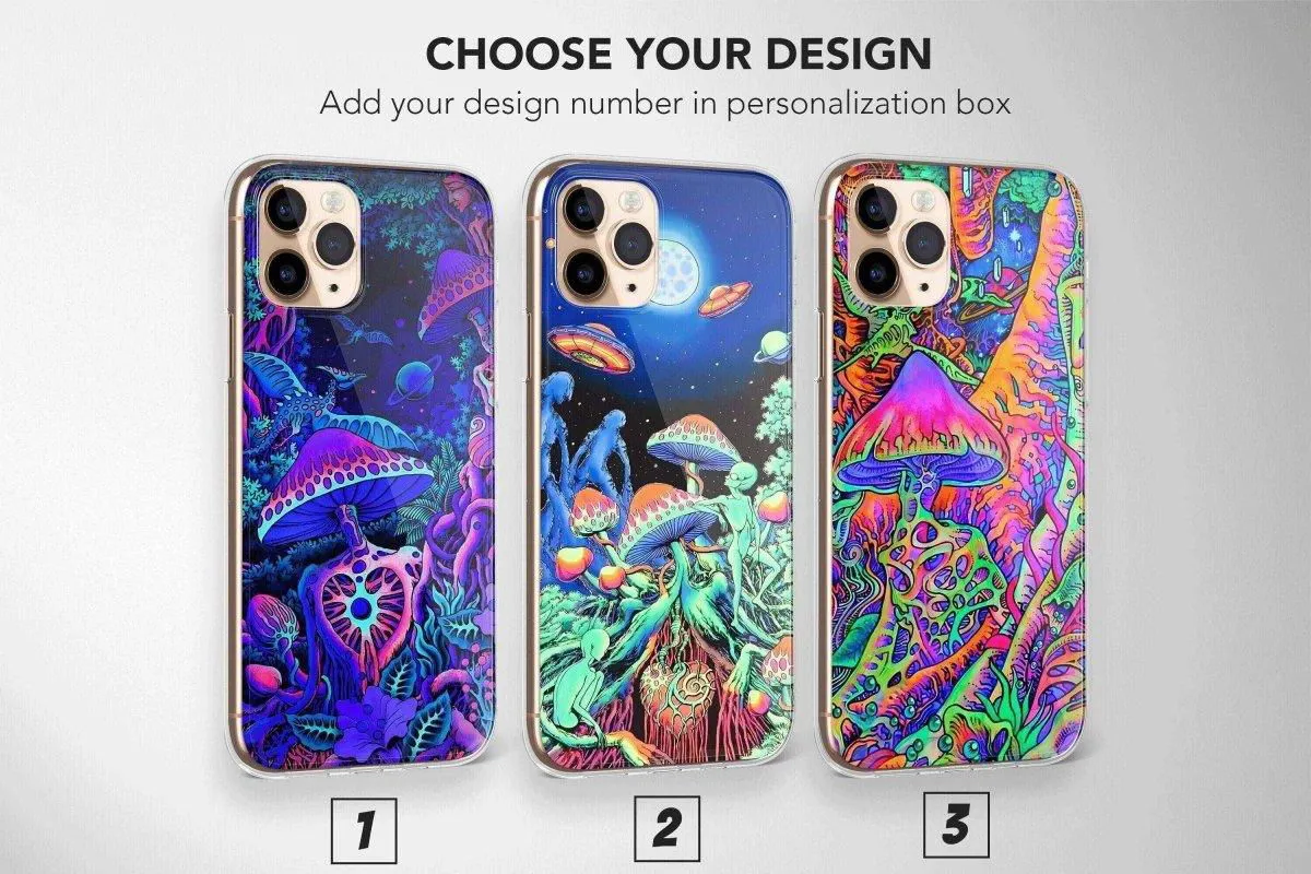 Trippy Psychedelic Phone Case Aesthetic Hippie Cover - Image 1