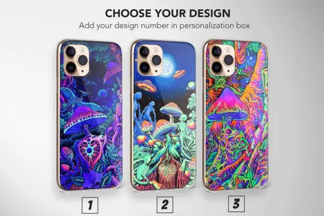 Trippy Psychedelic Phone Case Aesthetic Hippie Cover