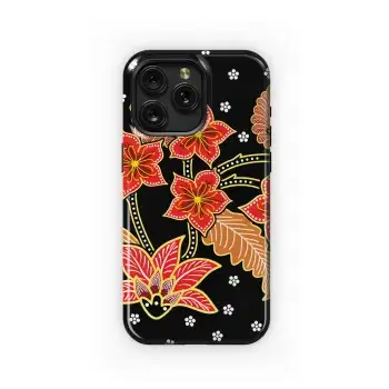Tropical Batik Floral Phone Case iPhone Samsung Cover Pixel 3805 - Image 1