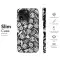 Tropical Black White Leaf Flower Phone Case iPhone Samsung Cover Pixel 5315 - Image 7