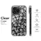 Tropical Black White Leaf Flower Phone Case iPhone Samsung Cover Pixel 5315 - Image 8