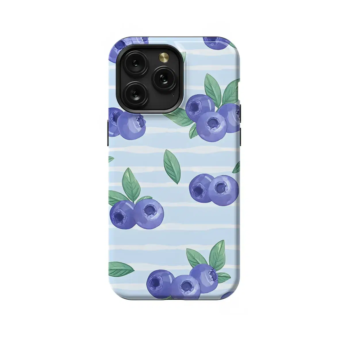 Tropical Fruit Blueberry Seamless Phone Case iPhone Samsung Pixel & More 390 - Image 1