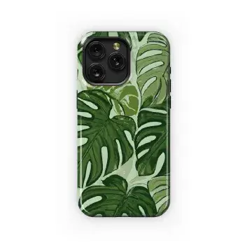 Tropical Leaf Phone Case iPhone Samsung Cover Pixel 3604 - Image 1