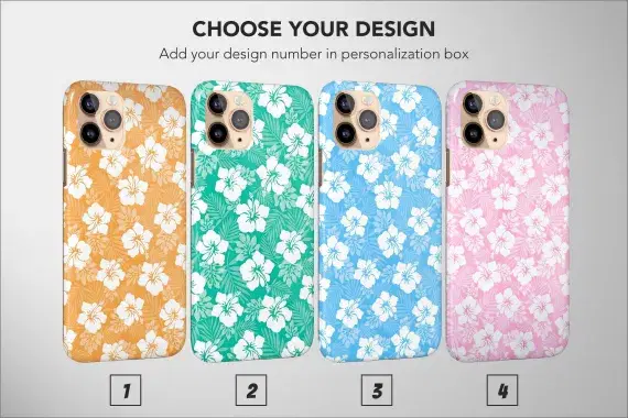 Tropical Phone Case Boho Style Floral Fiji Summer Pattern Cover - Image 1