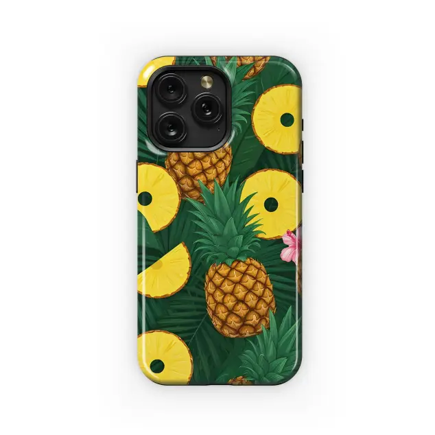 Tropical Pineapple Slice Phone Case iPhone Samsung Cover Pixel 3153