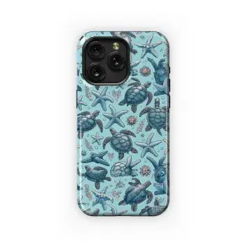 Turtles Starfish Phone Case iPhone Samsung Cover Pixel 2927 - Image 1