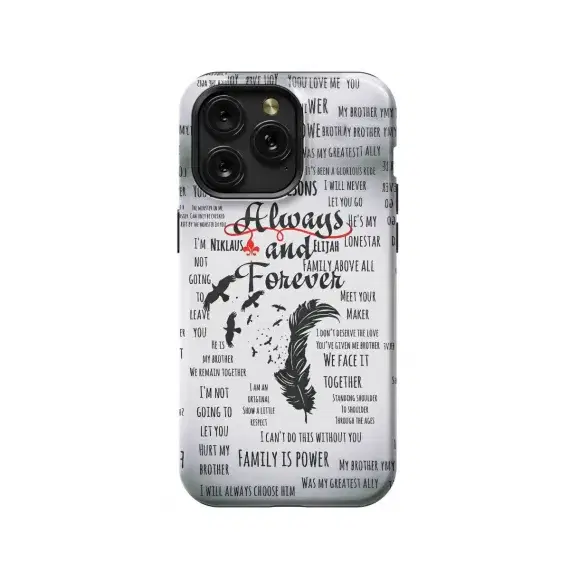 TVD The Vampire Diaries Always and Forever Phone Case iPhone Samsung Pixel & More - Image 1