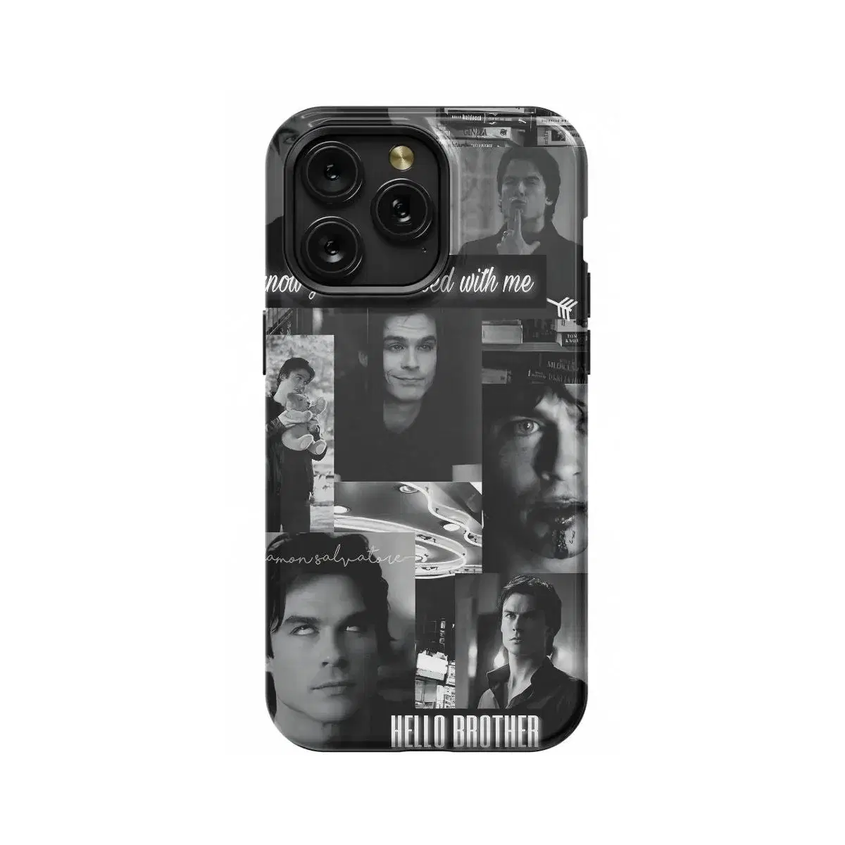 TVD The Vampire Diaries Damon Salvatore Collage Phone Case iPhone Samsung Pixel & More #285 - Image 1