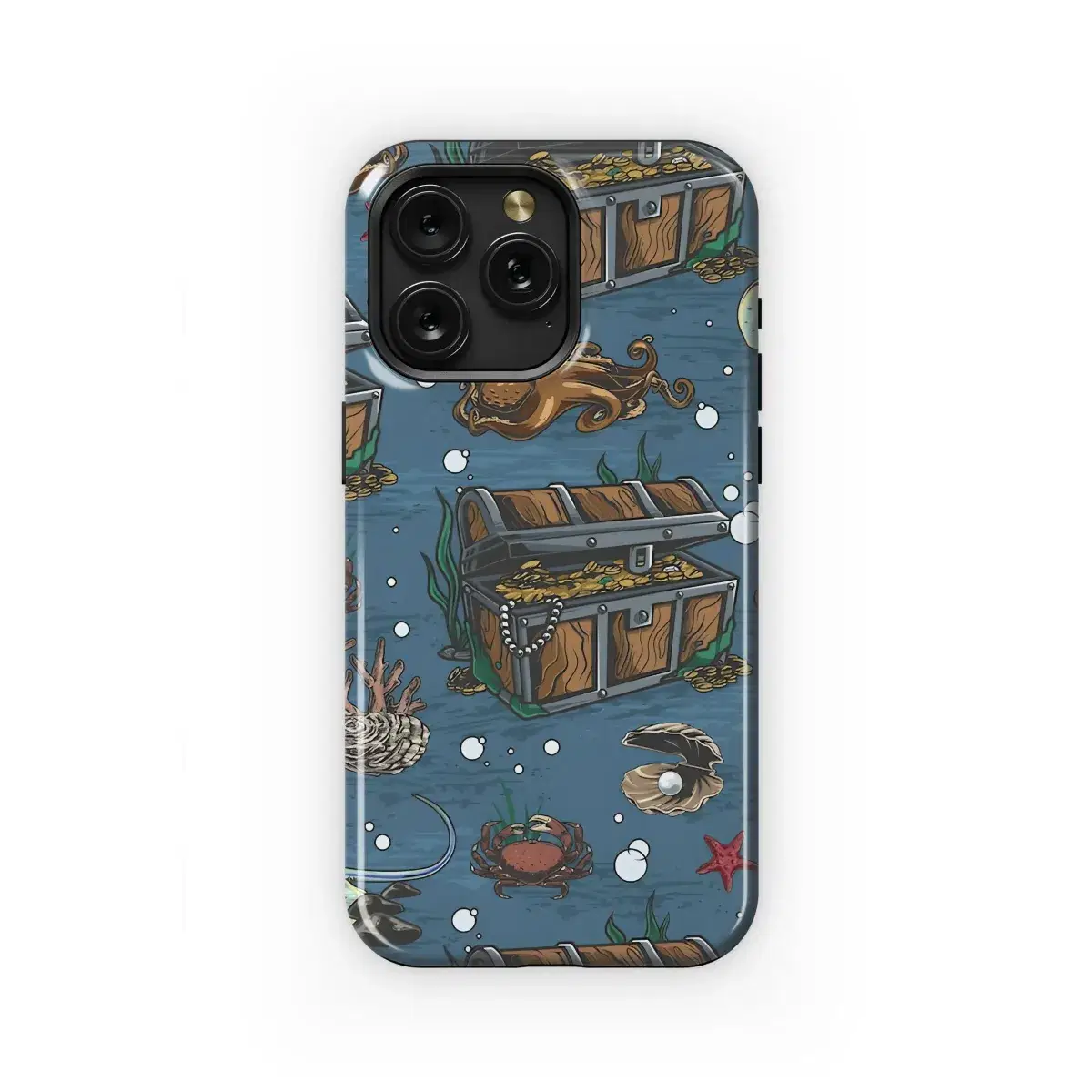 Underwater Treasure Pattern Phone Case iPhone Samsung Cover Pixel 5158 - Image 1