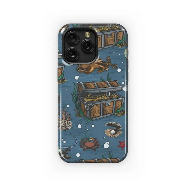 Underwater Treasure Pattern Phone Case iPhone Samsung Cover Pixel 5158