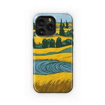 Van Gogh Landscape Wheat Field Forest Phone Case iPhone Samsung Cover Pixel 2415 - Image 1