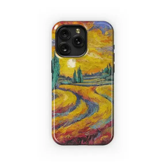 Van Gogh Wheat Field Cypresses Phone Case iPhone Samsung Cover Pixel 2420 - Image 1