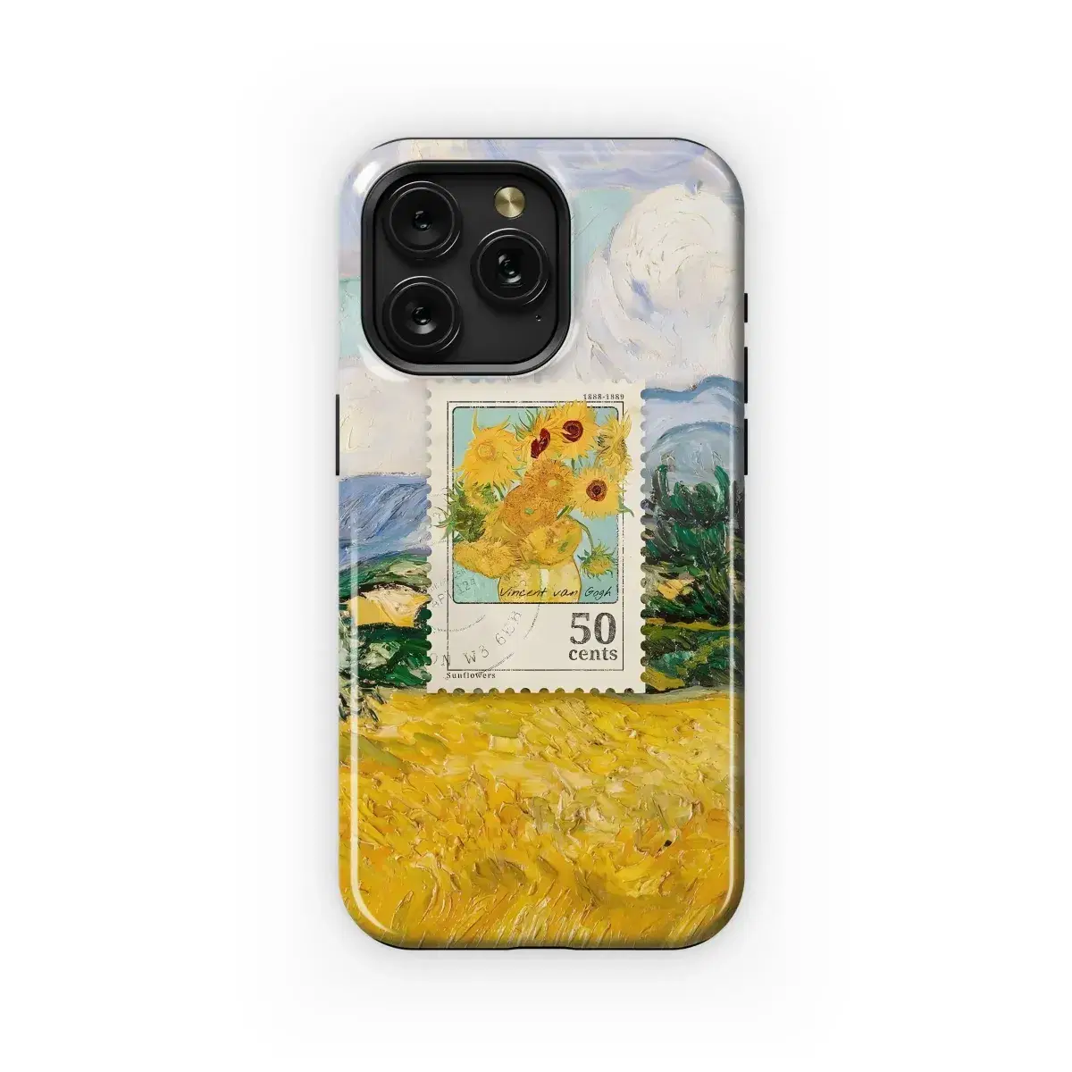 Van Gogh's Stamp Landscape Phone Case iPhone Samsung Cover Pixel 4986 - Image 1