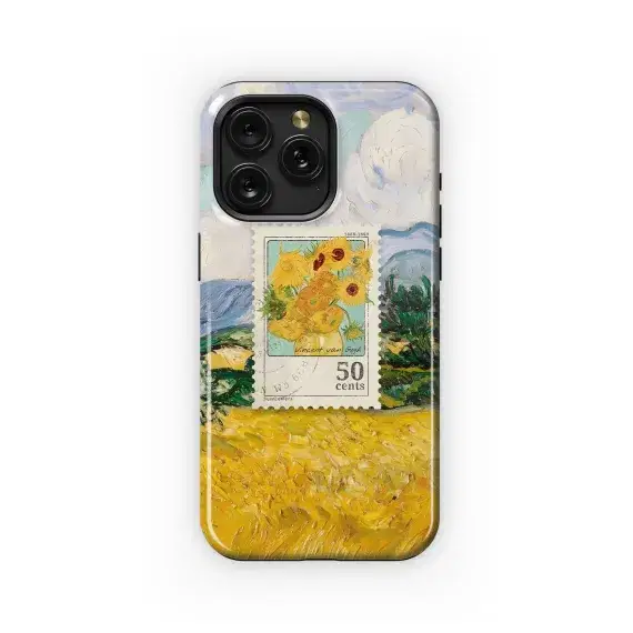 Van Gogh's Stamp Landscape Phone Case iPhone Samsung Cover Pixel 4986 - Image 1