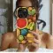 Variety Fruit Border Graphic Phone Case iPhone Samsung Cover Pixel 3386 - Image 2