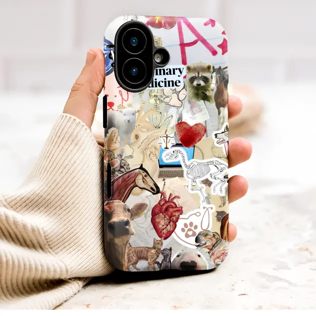 Veterinary Medicine Collage Animal Anatomy DVM Phone Case Cover for iPhone 17 Pro Max 16 15 Plus 14 13 Mini Samsung S26 S25 Pixel 10 9 9594
