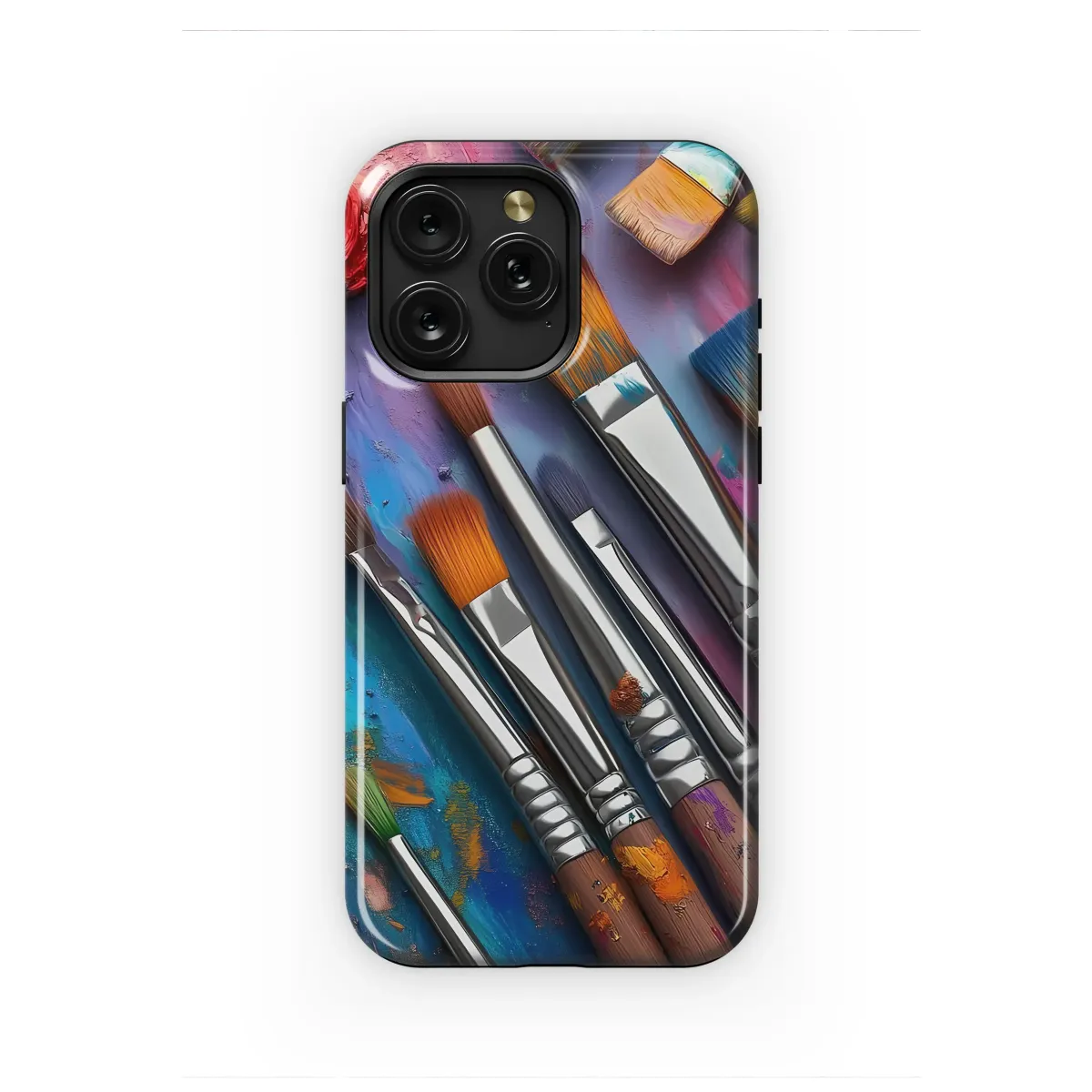 Vibrant Artist Paint Palette Abstract Design Phone Case Cover for iPhone 17 Pro Max 16 15 Plus 14 13 Mini Samsung S25 S24 Pixel 10 9 8277 - Image 1