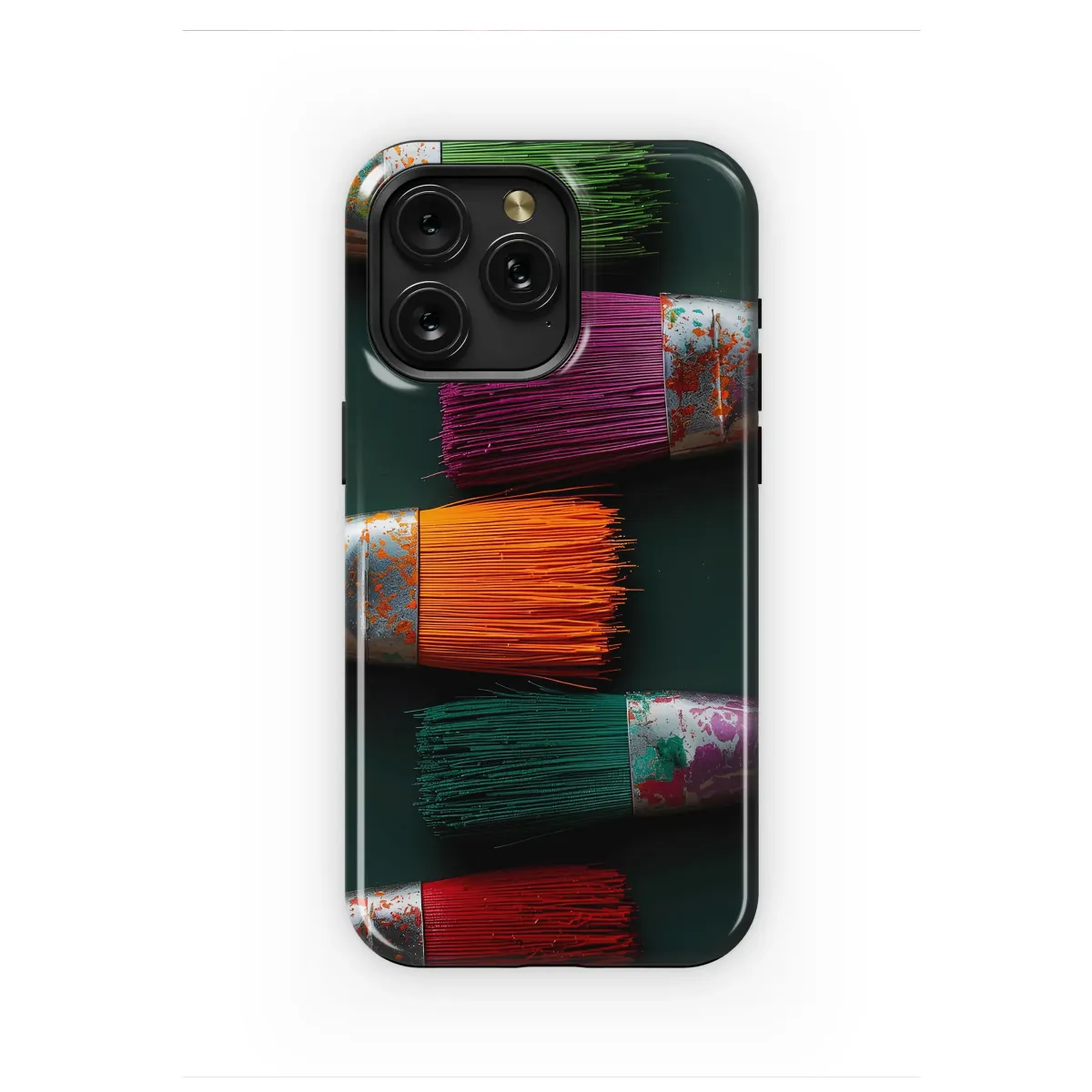 Vibrant Artist Paintbrush Creative Graphic Phone Case Cover for iPhone 17 Pro Max 16 15 Plus 14 13 Mini Samsung S25 S24 Pixel 10 9 8272 - Image 1