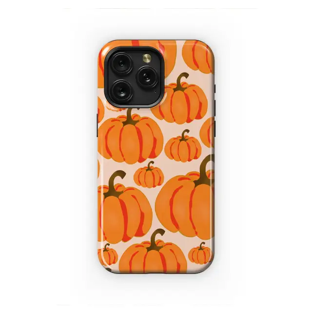 Vibrant Autumn Pumpkin Patch Pattern Phone Case iPhone Samsung Cover Pixel 7285