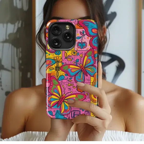 Vibrant Butterfly Garden
 Phone Case iPhone Samsung Cover Pixel 5599 - Image 1