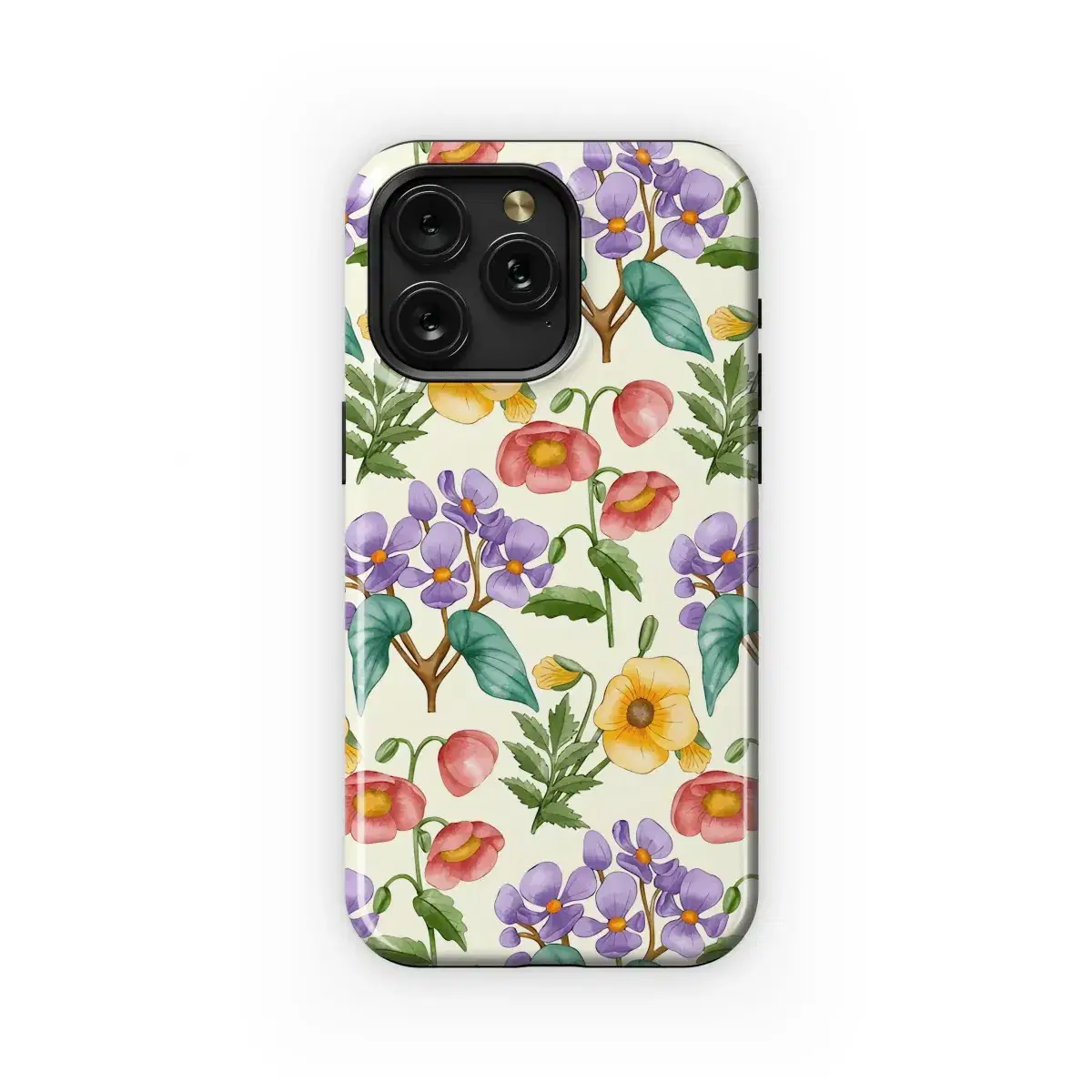 Vibrant Watercolor Garden Floral Print Phone Case iPhone Samsung Cover Pixel 5422 - Image 1