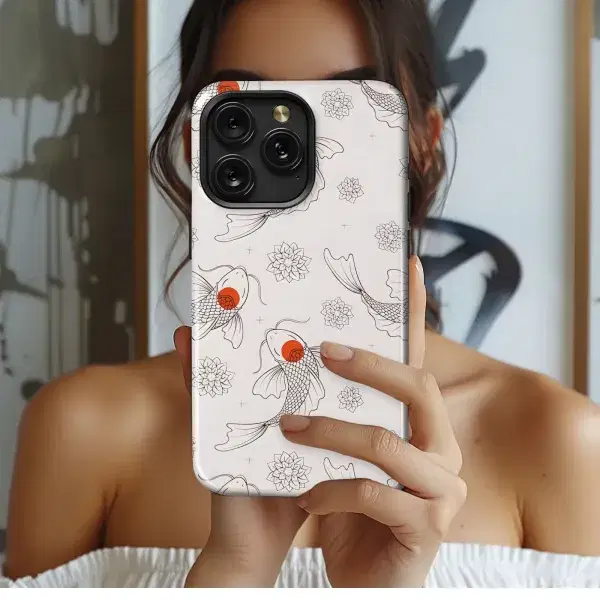 Vintage Blue Floral Pattern Phone Case iPhone Samsung Cover Pixel 5264 - Image 1