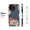 Vintage Carnation Garden at Midnight Phone Case iPhone Samsung Cover Pixel 7003 - Image 7