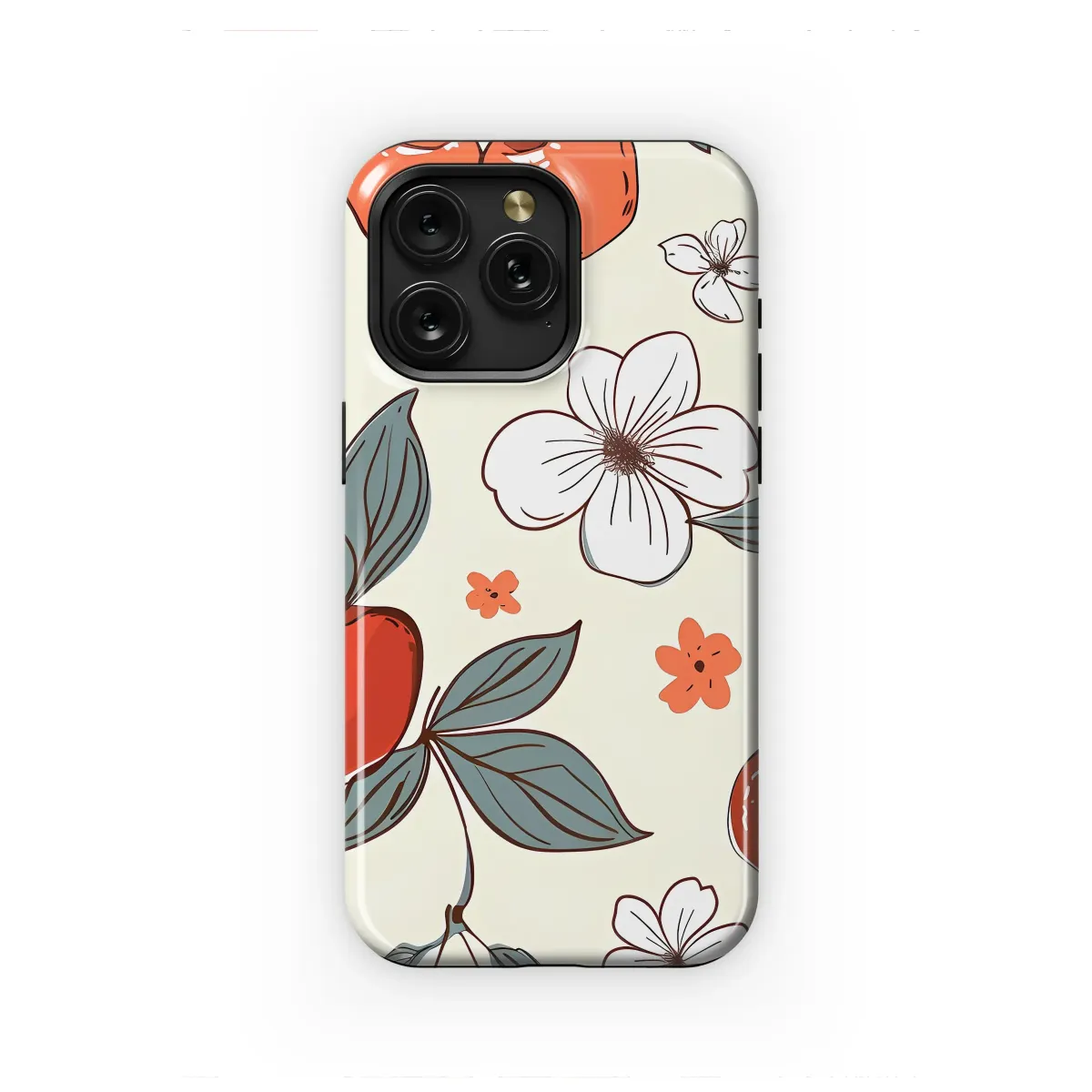 Vintage Cherry Blossom Orchard Pattern Phone Case iPhone Samsung Cover Pixel 7076 - Image 1
