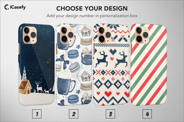 Vintage Christmas Reindeer Xmas Phone Case Cover