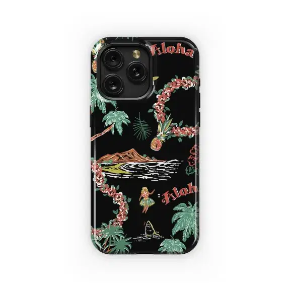 Vintage Hawaiian Aloha Pattern Phone Case iPhone Samsung Cover Pixel 5314 - Image 1