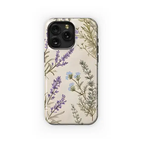 Vintage Lavender Bloom Pattern Phone Case iPhone Samsung Cover Pixel 4889 - Image 1
