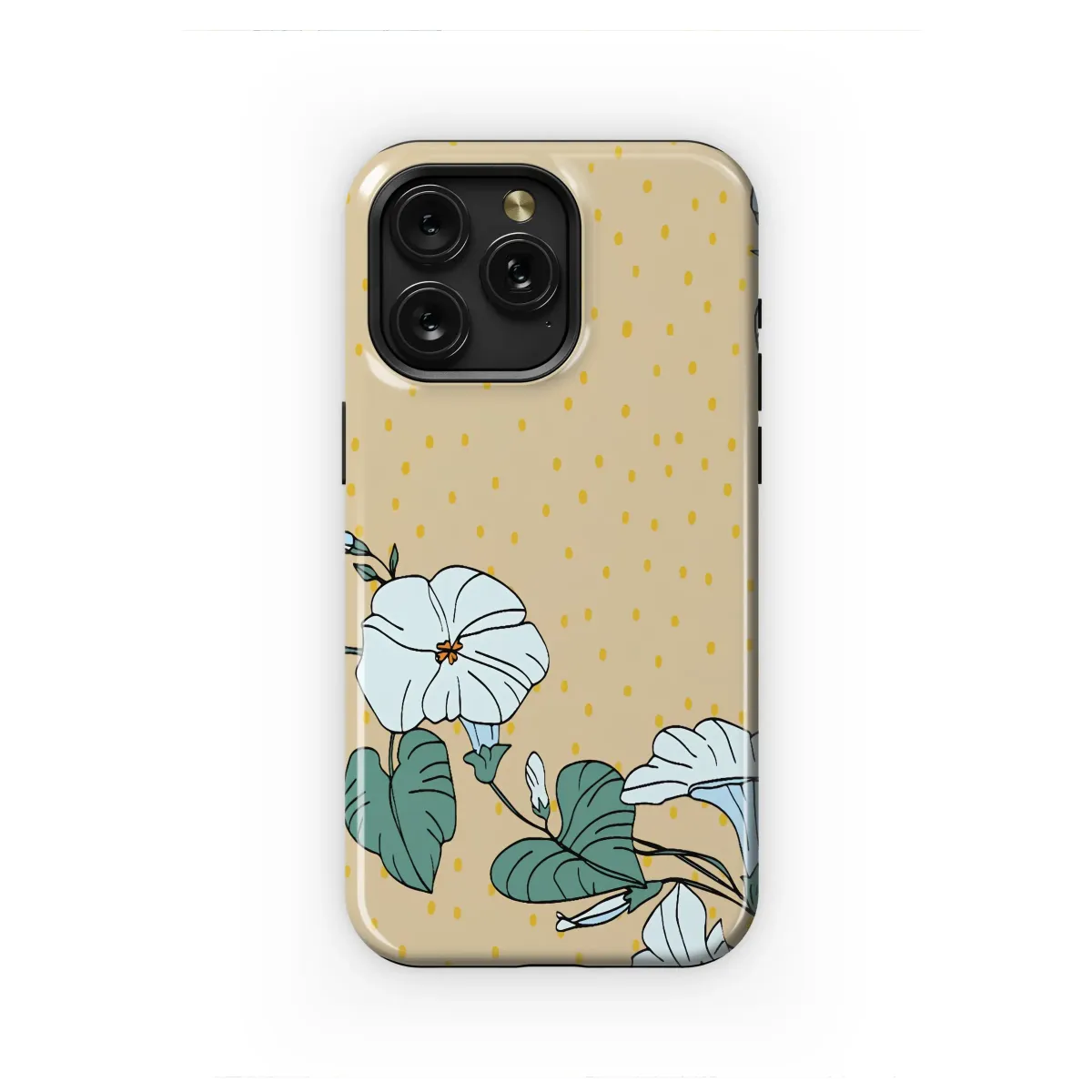 Vintage Morning Glory Botanical Vine Art Phone Case iPhone Samsung Cover Pixel 7042 - Image 1