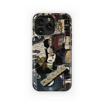 Vintage Music Collage Aesthetic Phone Case iPhone Samsung Cover Pixel 4804 - Image 1