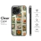 Vintage Orange Floral Postage Stamp Illustration Phone Case Cover for iPhone 17 Pro Max 16 15 13 Samsung S25 S24 Pixel 9169 - Image 8