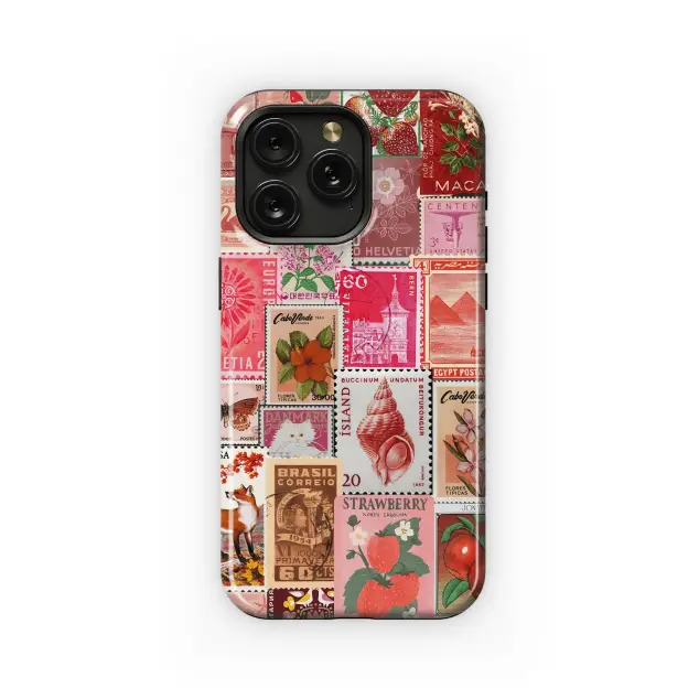 Vintage Postage Stamps
 Phone Case iPhone Samsung Cover Pixel 4458