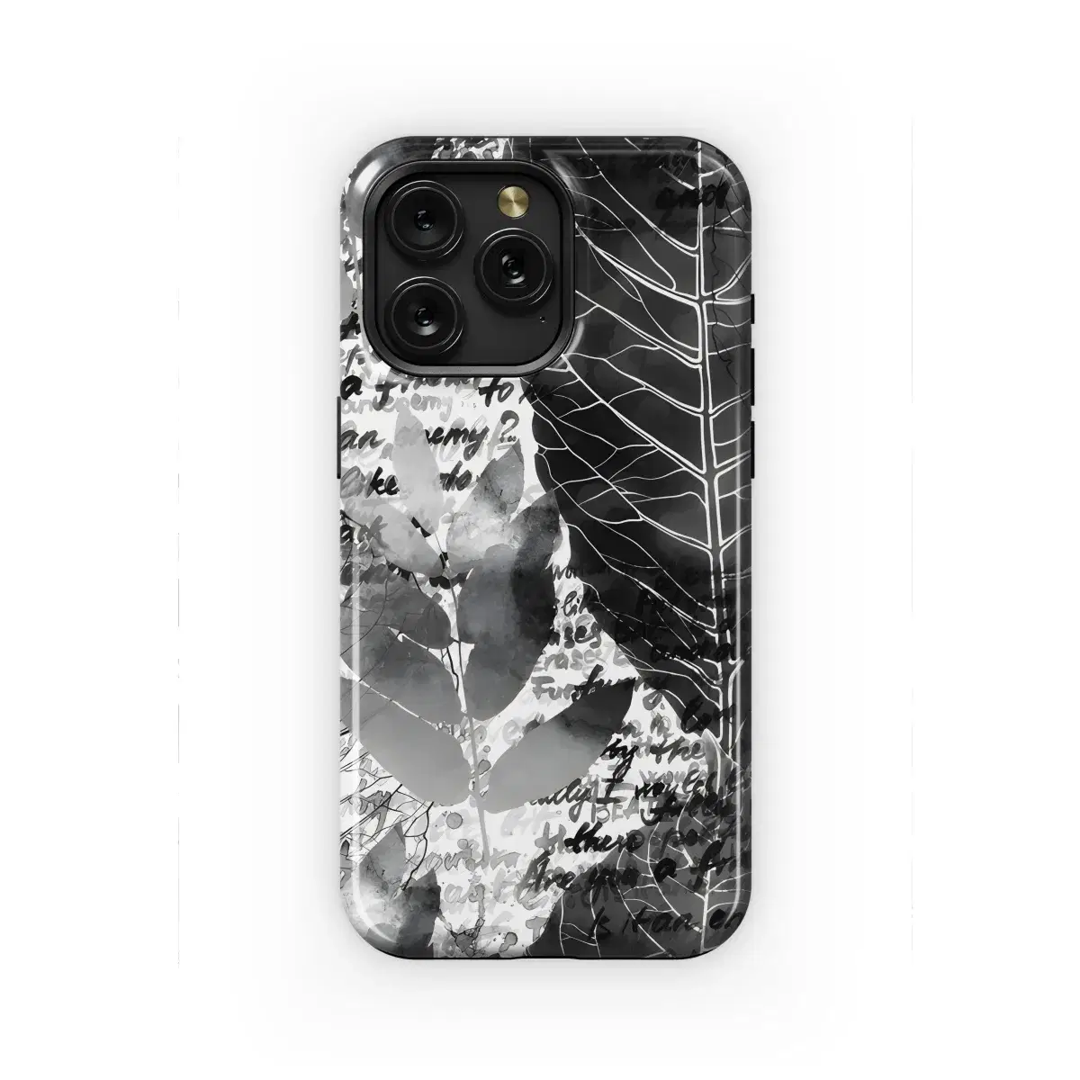 Vintage Seamless Leaf Letter Pattern Phone Case iPhone Samsung Cover Pixel 2294 - Image 1