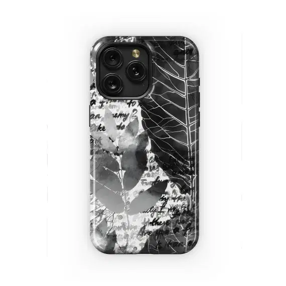 Vintage Seamless Leaf Letter Pattern Phone Case iPhone Samsung Cover Pixel 2294 - Image 1