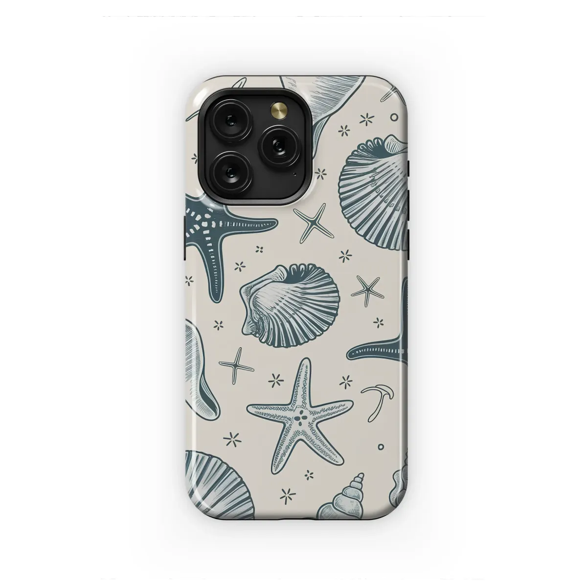 Vintage Seaside Treasures Engraving Art Phone Case iPhone Samsung Cover Pixel 7482 - Image 1