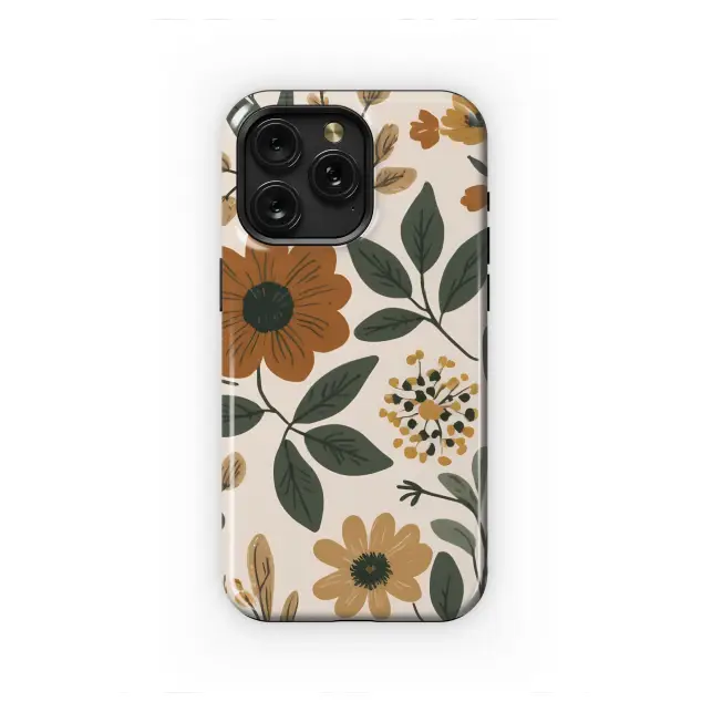 Warm Harvest Botanical Print Phone Case iPhone Samsung Cover Pixel 7646