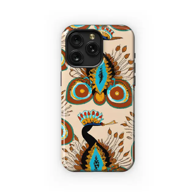 Warm Peacock Phone Case iPhone Samsung Cover Pixel 3515